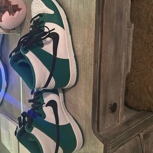 Nike Boys “Dunks”  Green, Black, and White